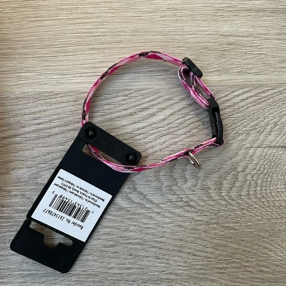 Casual Canine Pink Argyle Dog Collar